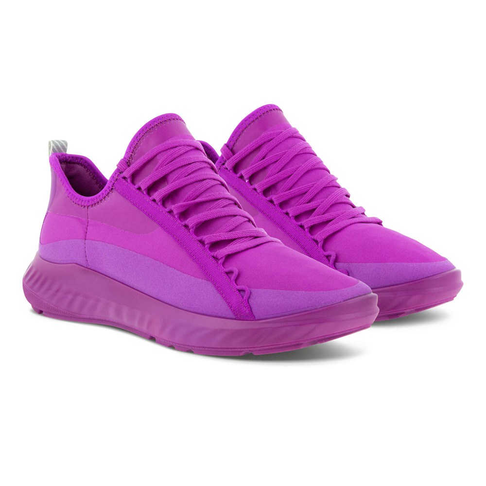 Womens Sneakers - ECCO St.1 Lite Athleisure - Purple - 0291CMANU